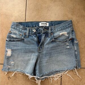 RSQ Light Wash Distressed Denim Cutoff Shorts